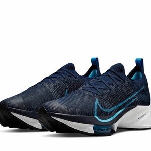 Nike Air Zoom Tempo NEXT% Flyknit Men’s 11 CI9923-401 Blue Running Shoes